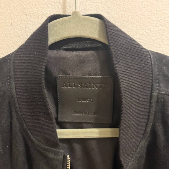 All Saints Suede Bomber - Picture 5 of 7
